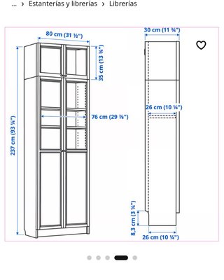 Altillo Blanco BILLY 80x28x35 cm