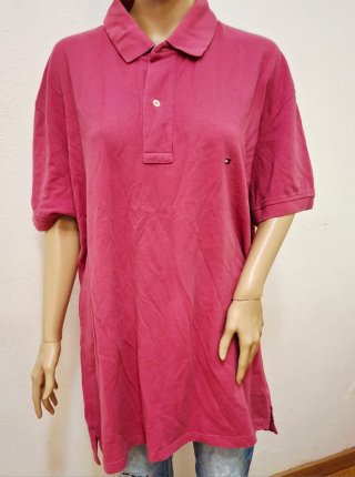 Polo Tommy Hilfiger Rosa Manga Corta