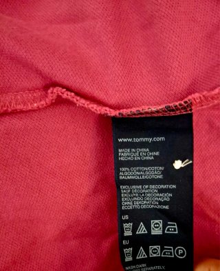 Polo Tommy Hilfiger Rosa Manga Corta