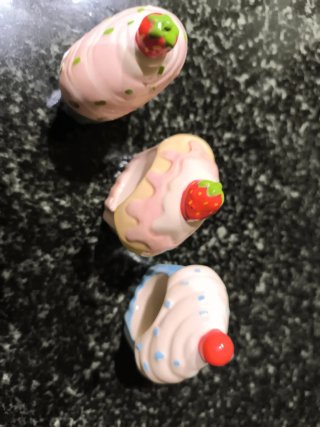 Servilleteros de cerámica cupcake