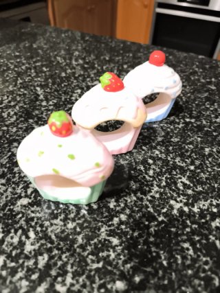 Servilleteros de cerámica cupcake