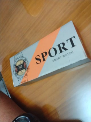 Reloj Smartwatch Sport Negro y Naranja