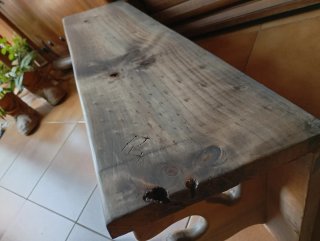Perchero rústico de madera