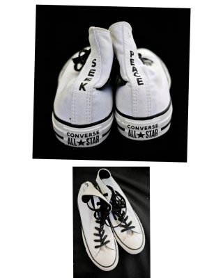 Converse All Star Blancas SEEK PEACE
