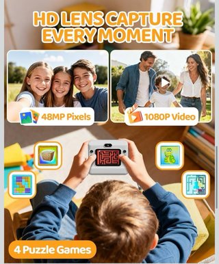 NUEVA Cámara Fotos Infantil Instantánea HD