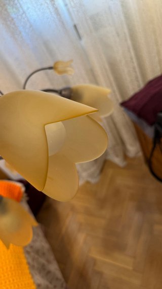 Lámpara de techo interior con tulipas vidrio.