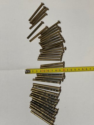 Tornillos pasadores latón para encuadernar