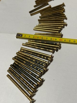 Tornillos pasadores latón para encuadernar
