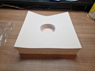 100 Fundas Papel Vinilos 12 Blanco