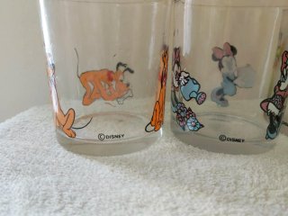 Set 4 Bicchieri Vintage Disney Anni 90