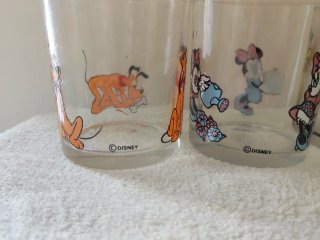 Set 4 Bicchieri Vintage Disney Anni 90