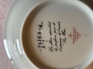 Set platos Haviland Limoges colección Shin Hai