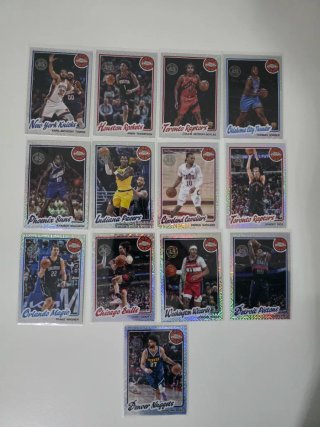 Lote gigante inserts 98 cartas Topps NBA 2025-26