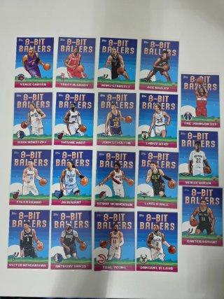 Lote gigante inserts 98 cartas Topps NBA 2025-26