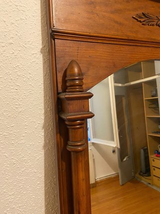 Espejo antiguo madera grande