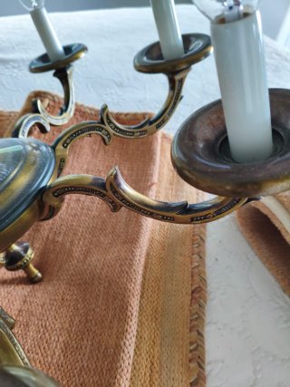 Lámpara de techo vintage metal dorada
