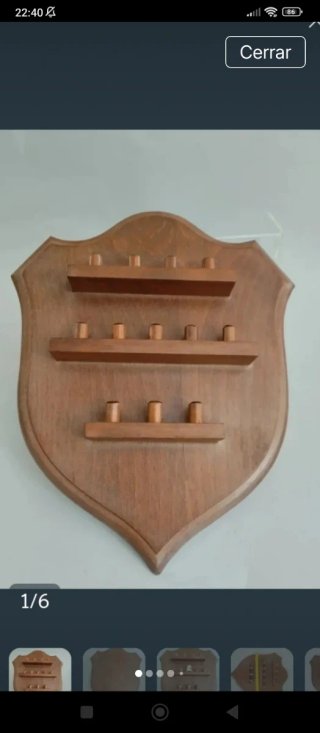 Espositore per ditali in legno