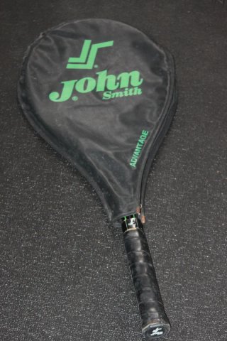 Raqueta de tenis vintage John Smith