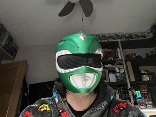 Casco Green Ranger 3D Imantado