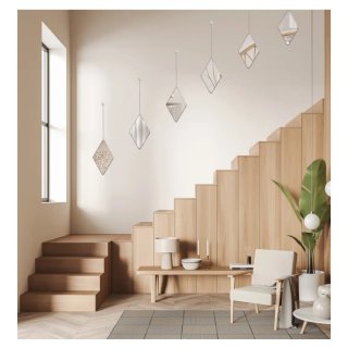Set 6 Espejos Diamante Colgantes
