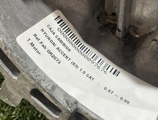 97676 caja cambios gr2073 hyundai accent (x3) 1.5