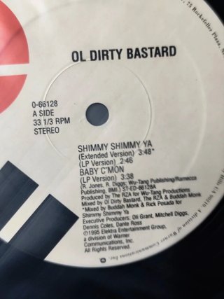 Vinilo Ol' Dirty Bastard - Shimmy Shimmy Ya 12"