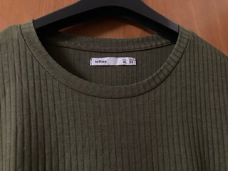 Vestido verde de manga larga