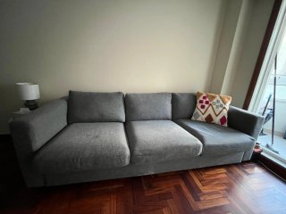 Sofá de 3 plazas gris