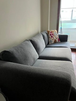 Sofá de 3 plazas gris