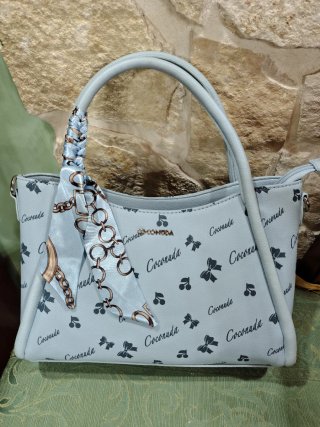 Borsa Coconuda Azzurra con Foulard