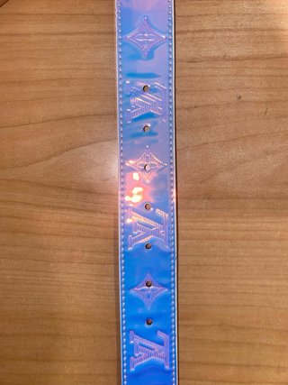 Cinturón estilo Louis Vuitton degradado azul morad