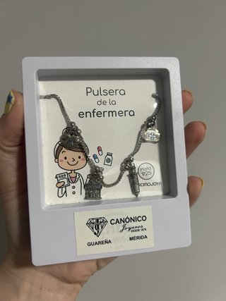 Pulsera enfermera plata 925 Romojoya