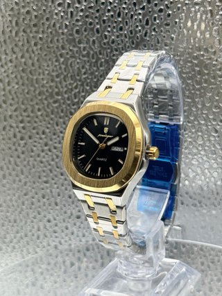 Reloj Poedagar Dama Oro y Plata Nuevo