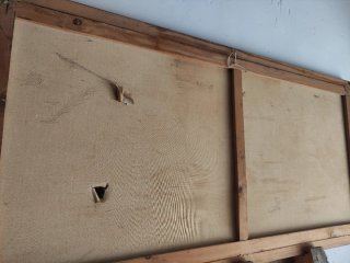 Antiguo cuadro al óleo paisaje Para restaurar