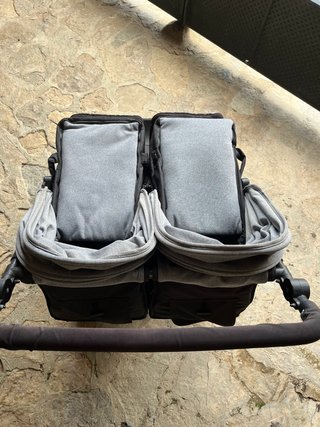 Carrello Gemellare Doppio Grigio