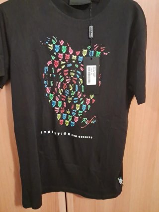 T-shirt Refit nera unisex taglia unica