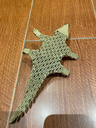 Figura Armadillo Impresa 3D Articulada