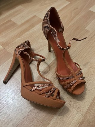 Sandalias tacón Marypaz multicolor/naranja