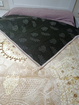 Alfombra 2x3 m Beige y Marrón