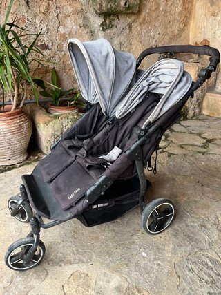 Passeggino gemellare Baby Monsters Nero