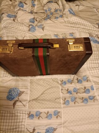 Valigetta vintage Gucci marrone
