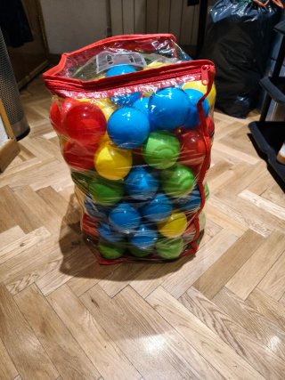 Bolsa de pelotas de colores