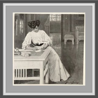 Set 4  Ilustraciones Antiguas 1908, - Decoración