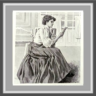Set 4  Ilustraciones Antiguas 1908, - Decoración