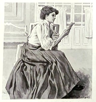 Set 4  Ilustraciones Antiguas 1908, - Decoración