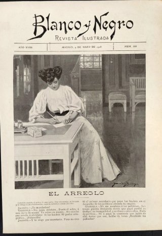 Set 4  Ilustraciones Antiguas 1908, - Decoración