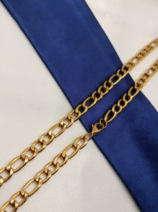 Collar Figaro in Acciaio Inox Dorato