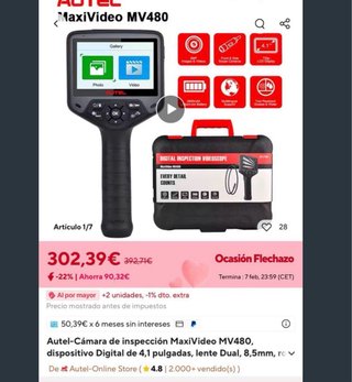 Autel MV480 Endoscopio
