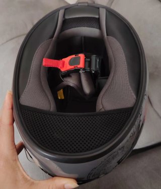 Casco Scorpion Exo gris y rojo