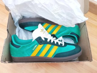 Adidas Samba Talla 42.5 Verde/Amarillo